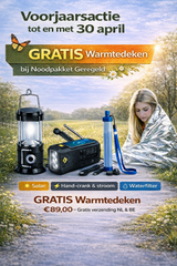 Voorjaarsactie: gratis warmtedeken bij Noodpakket Geregeld t/m 30 april